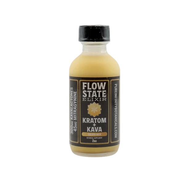 Flow State Kava Kratom Golden Milk Single Shot image 0