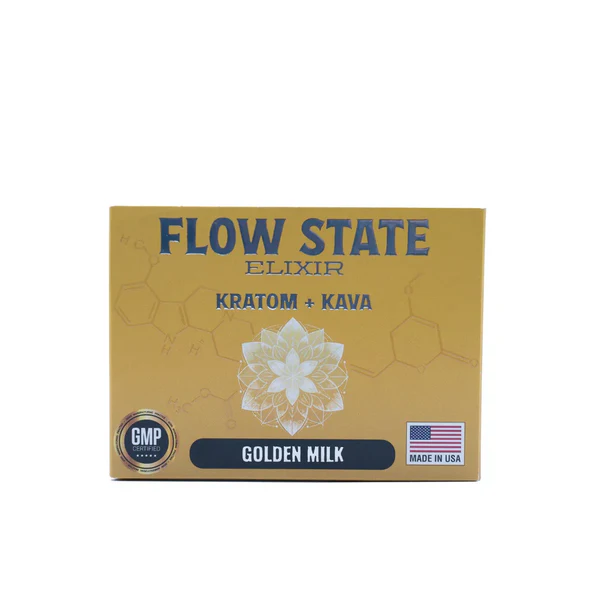 Flow State Kava Kratom Golden Milk 12CT Display image 3