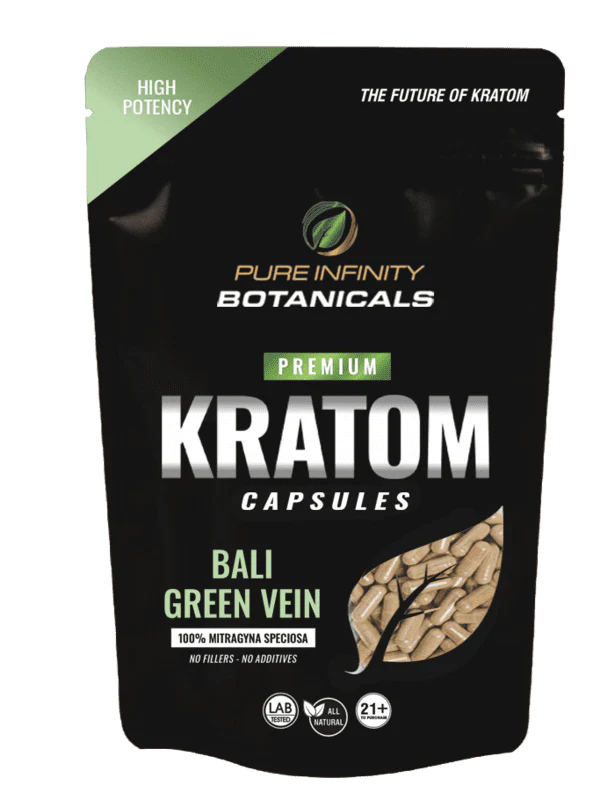 Green Vein Bali Kratom Capsules by PIB image 0
