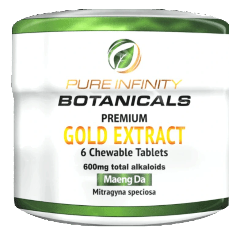 Kratom Chewable Tablets 45% Gold 6CT Jar-Single image 0